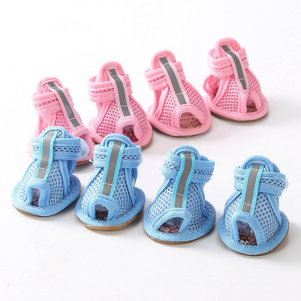 PAWPAWwholesale - Wholesale Pet Boots - Dog - Summer Dog Sandals – Anti-Slip Pet Shoes Set of 4_CWMM72535
