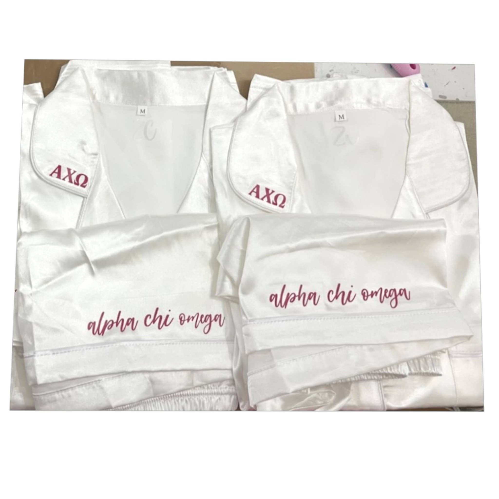 Zoey Claire - Wholesale Sleepwear Set - Women's - Greek Sorority Shorts Pajama Set1