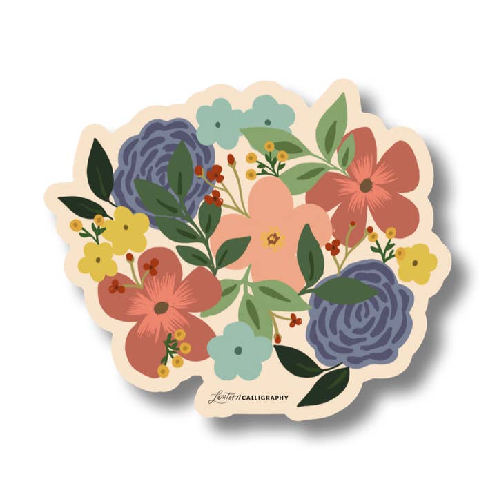 Spring Floral - STICKER for wholesale by Lantern Calligraphy