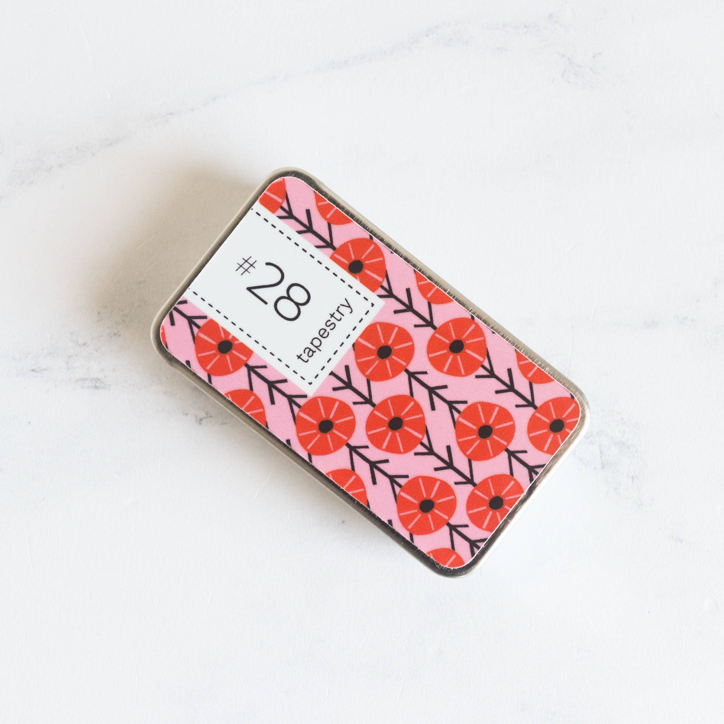 Stitched Modern - Wholesale Embroidery/Cross Stitch Supplies - Magnetic Slide-Top Needle Tin With Cross Stitch Needles4