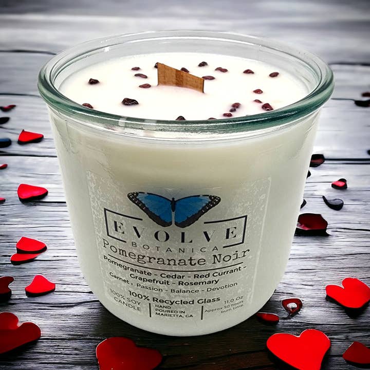 Rocks Tumbler Sojalys - Granatæble Noir Trævæk. for engroshandel hos Evolve Botanica