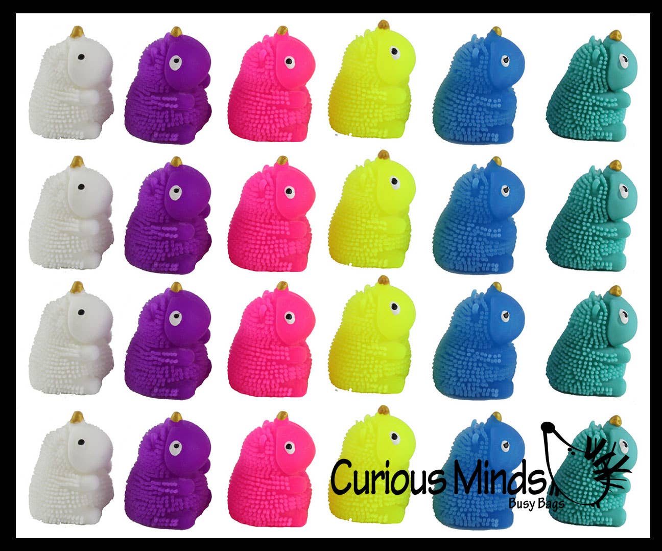 Curious Minds Toys – wholesale Squishy toy – Kids & Baby – 1 Mini Puffer Unicorns - Small Novelty Toy - Party Favors -1
