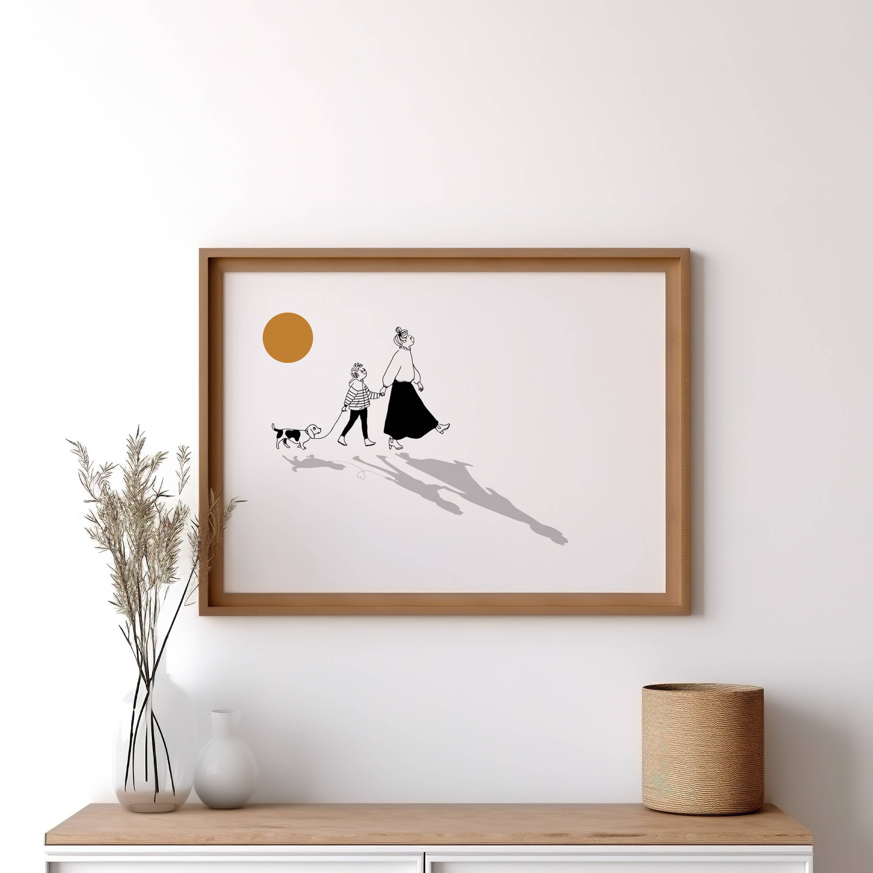 MY LOVELY THING - Vente Poster - Affiche Ombre mère et fils2