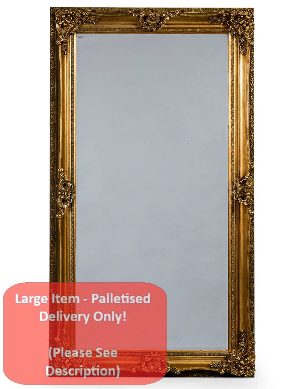 McGowan & Rutherford Ltd - Wholesale Wall Mirror - Antique Gold Large Regal Mirror