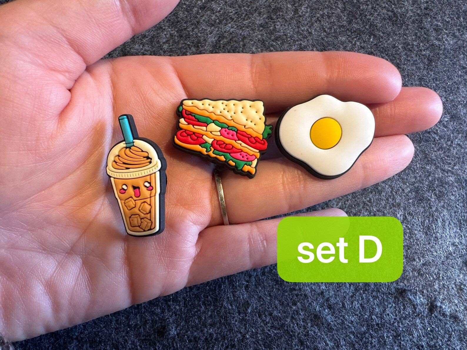 JuliesDecal - Wholesale Shoe Accessories - Pick your own Yummy Food Design Theme Fast food sweet food Japanese food Chinese food and more shoe charms5