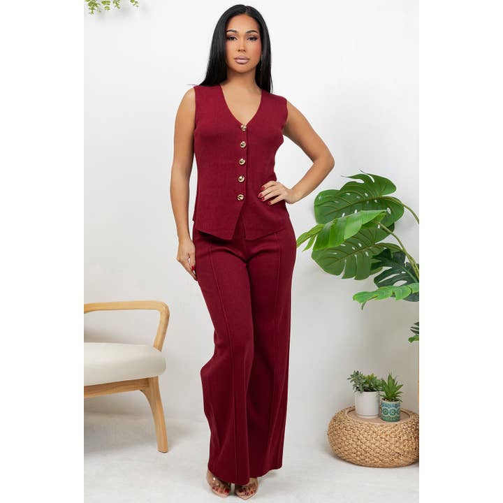 MODERN MUSE VÄST BYXSET för wholesale av Esmeray Clothing