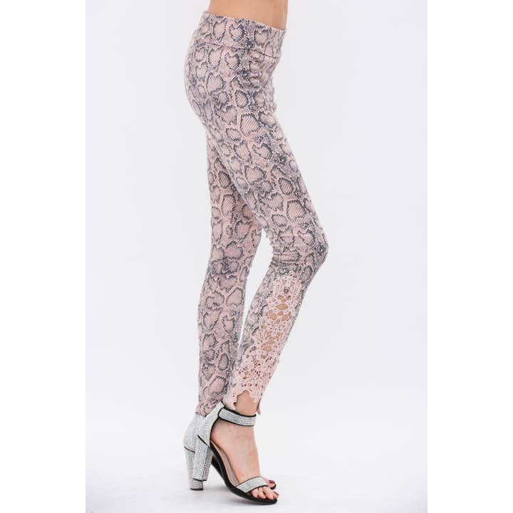 VOCAL - Wholesale Fashion Leggings - Women's - ANIMAL PRINT FAUX LEATHER LEGGINGS4