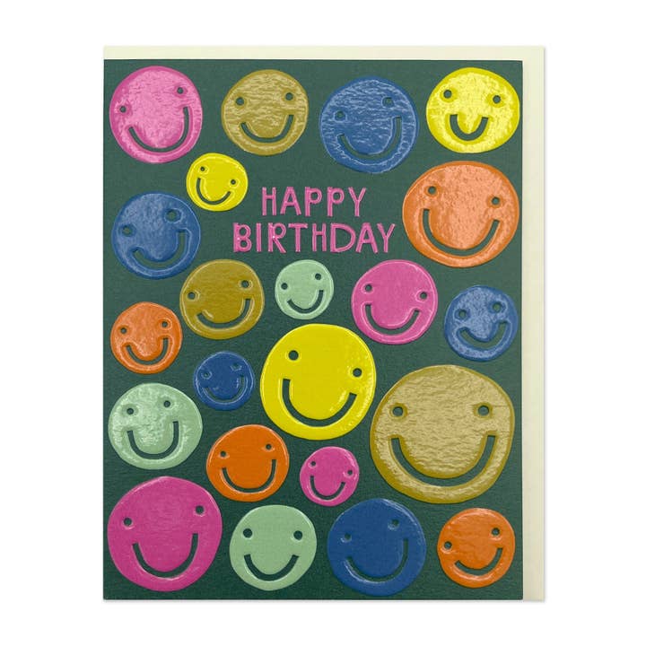 Happy Birthday Smiley Faces (LIJ05) for wholesale by Raspberry Blossom