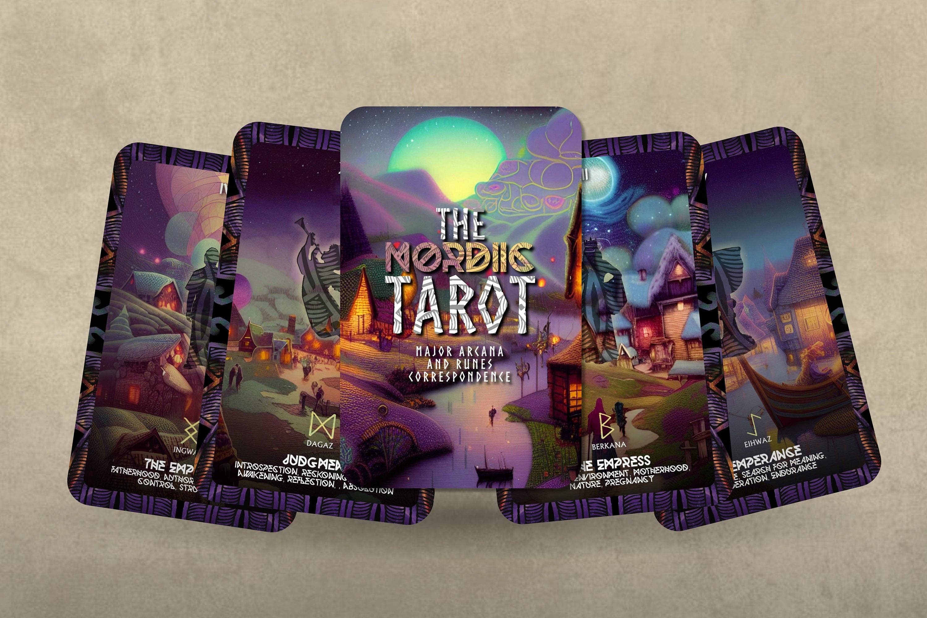 Ibiza Tarot USA – Großhandel Tarot-Karten – The Nordic Tarot – Große Arkana und Runen10