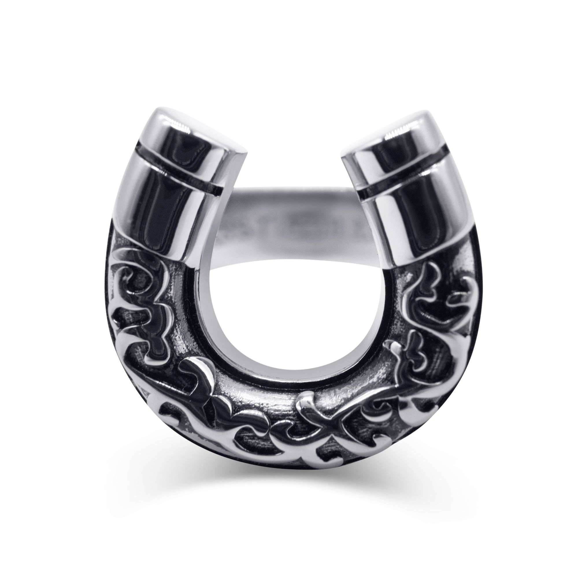 Mysticum Luna – wholesale Cocktail/statement ring – Lucky Charm Horseshoe Ring0