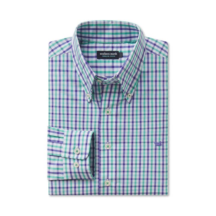 Chemise habillée à carreaux vichy Evans pour la vente par Southern Marsh