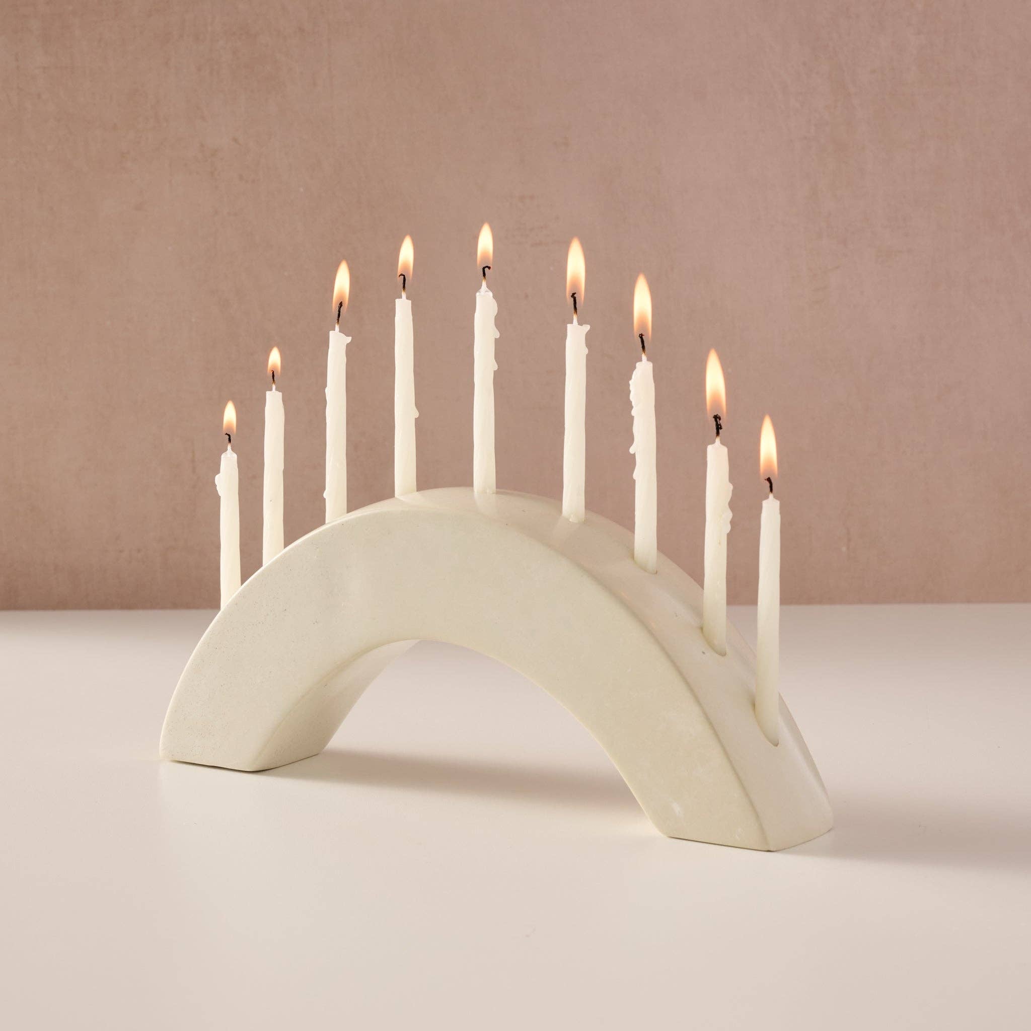 Ten Thousand Villages - Wholesale Menorah - Ahadi Arch Soapstone Menorah0