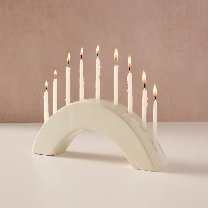 Ten Thousand Villages - Wholesale Menorah - Ahadi Arch Soapstone Menorah