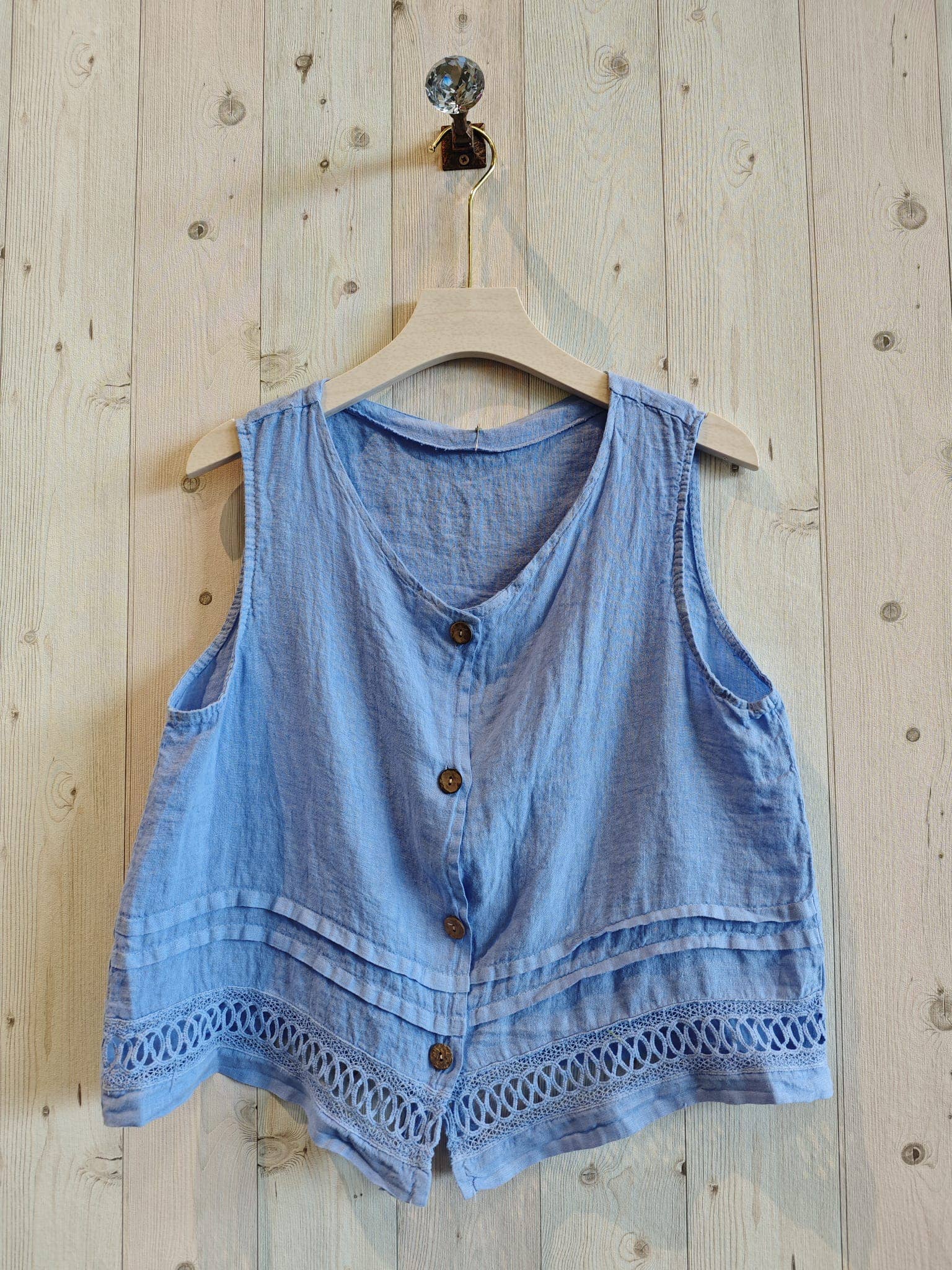 Linen & More – Colete - Mulher por atacado – REF 18098 COLETE LINHO 100%9