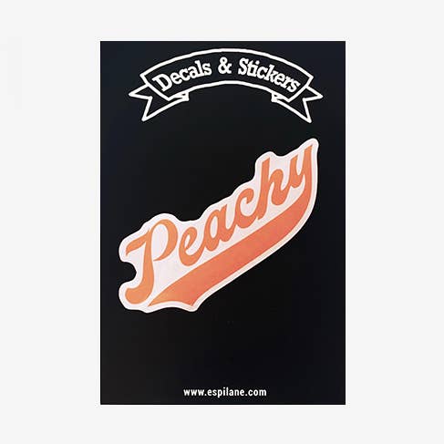 Peachy Decal Vinyl Peach Sticker for wholesale by Espi Lane