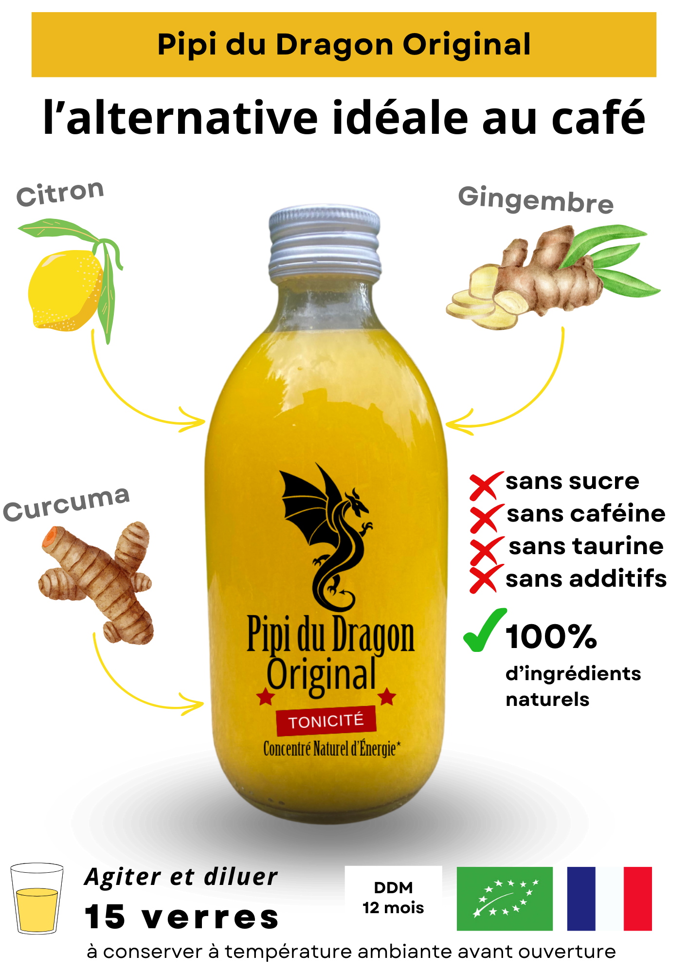 Mme Green - Wholesale Wellness Juice/Tonic - Original Dragon Pee3