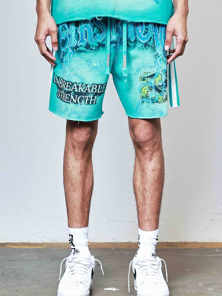 ABOVE ALL THINGS ELECTRIC STORM SHORTS for wholesale by First Row