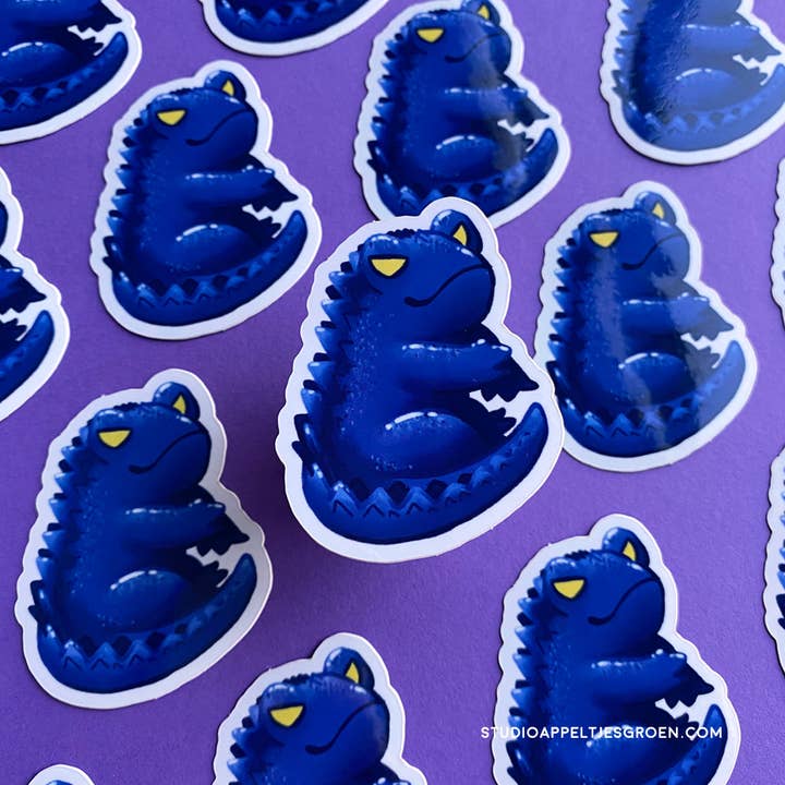 Studio Appeltjesgroen - Wholesale Sticker - Gojira Dino Frog vinyl sticker Halloween6