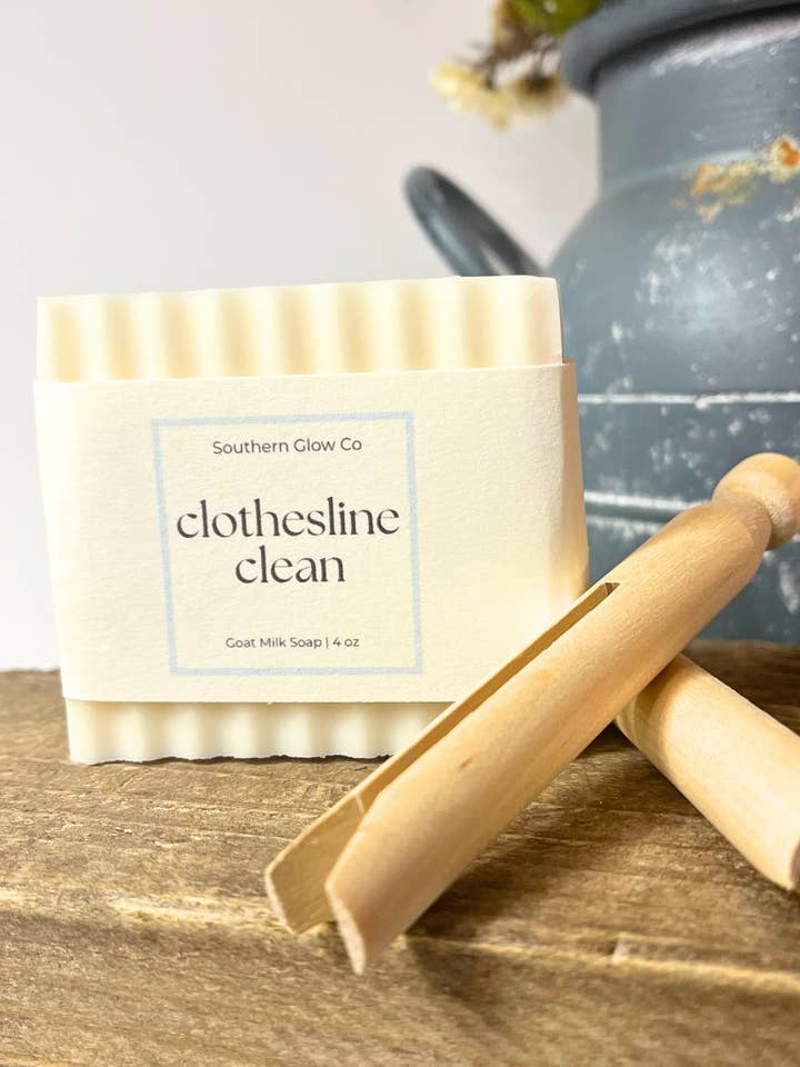 Savon en Barre Propre à la Corde à Linge pour la vente par Southern Glow Co.