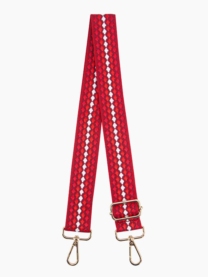 Hayden Woven Bag Strap - Red, Spotted for wholesale by Sarta Accessories