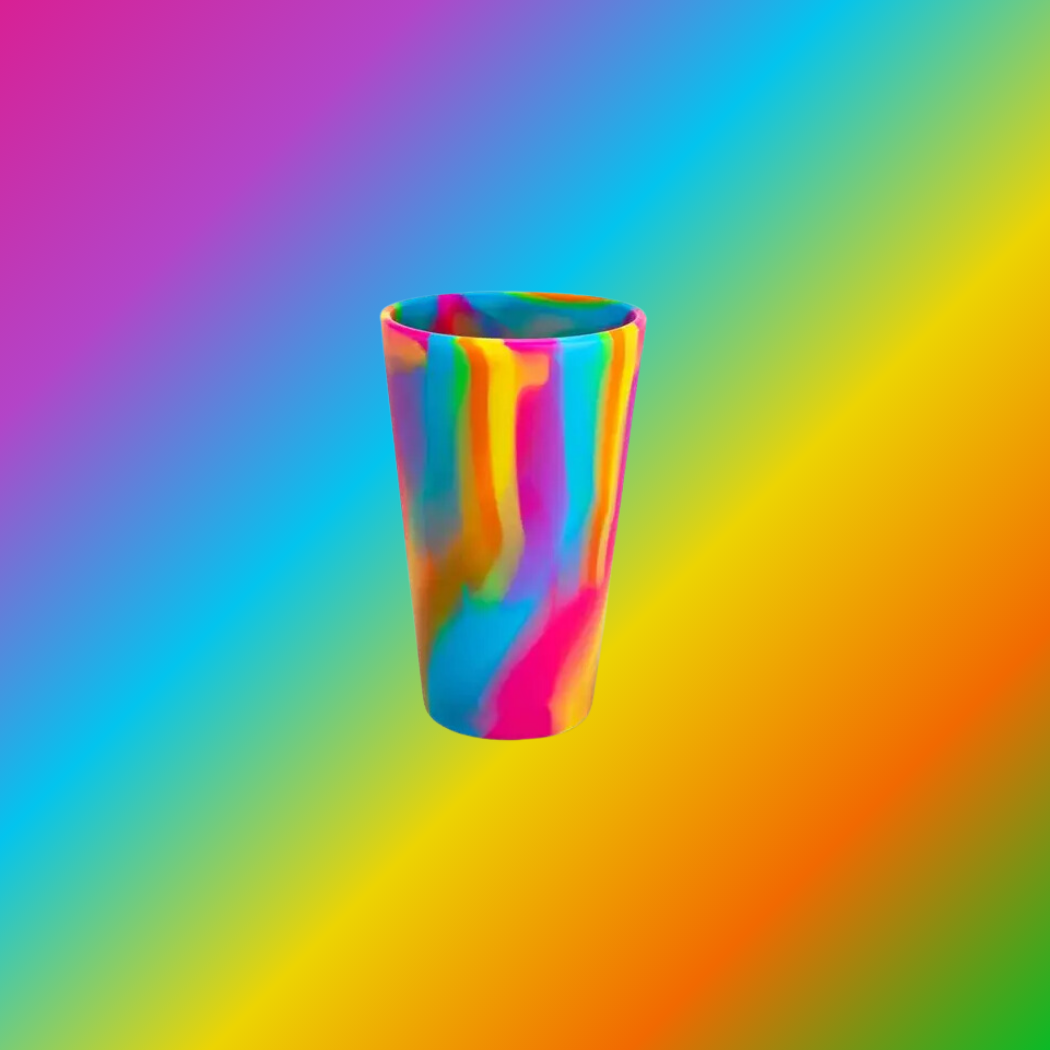 Silipint - Wholesale Drinking Glass/Cup - 16 oz Silipint Silicone Pint Cup - Hippie Hops4