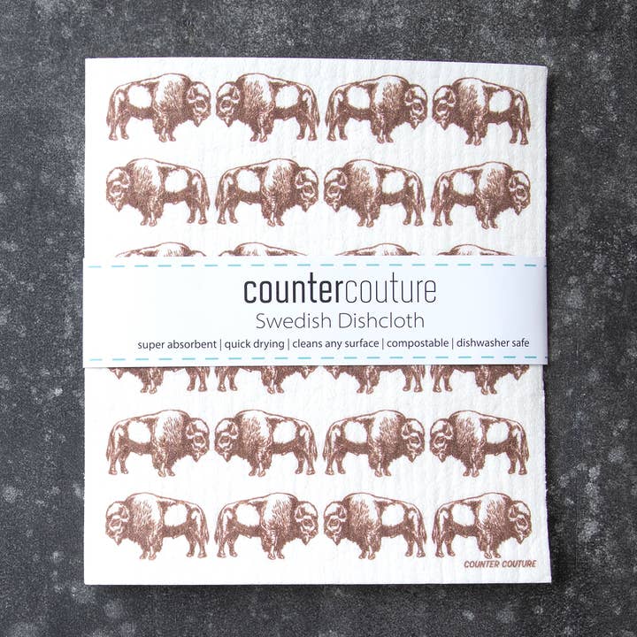 Panno Svedese Bison - Panno Spugna Buffalo per la vendita all'ingrosso da parte di Counter Couture