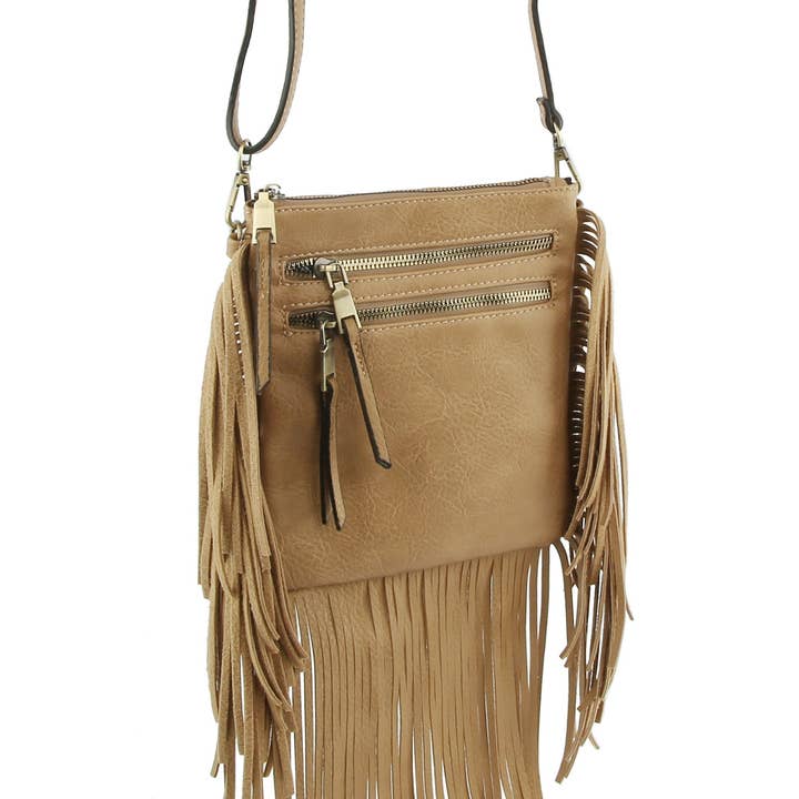 Handbag Factory Corp – Engroshandel Crossbodytaske - Dame – Crossbody taske med frynser og kvaster6