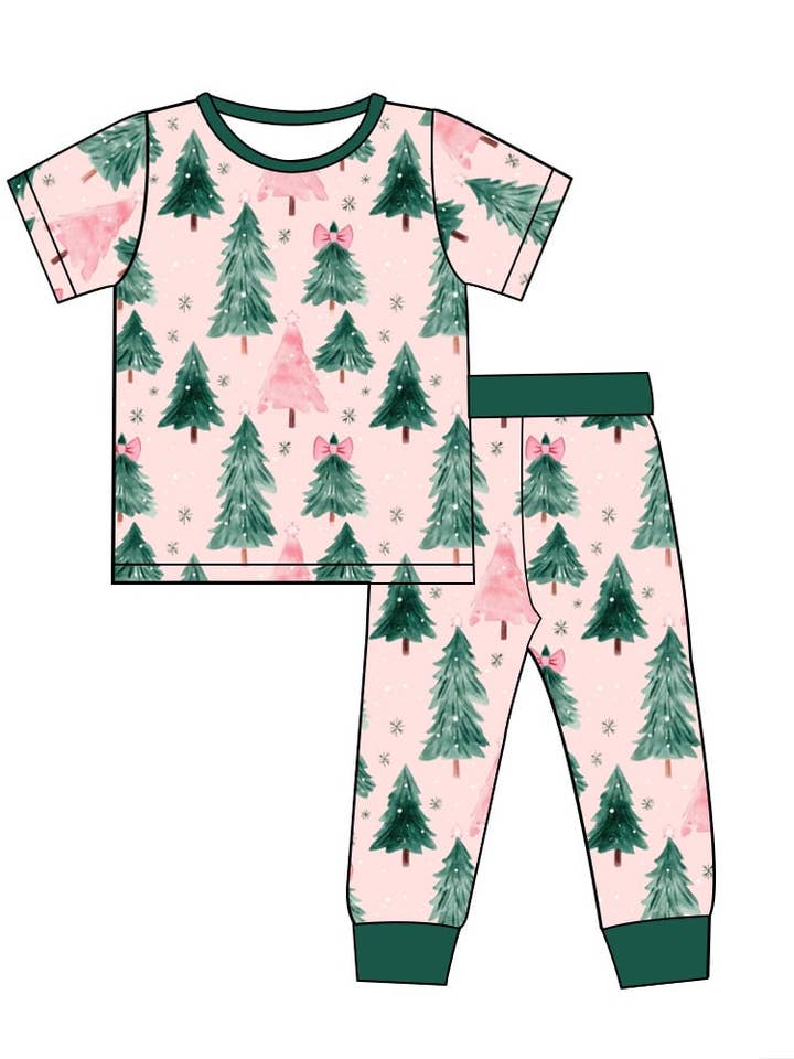 Sugarplum Spruce Bamboo 2 Piece Set for wholesale by Stafford & Co.
