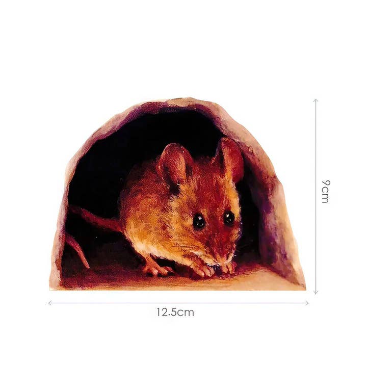 Wonderwallsboutique – wholesale Wall decal/stickers – 3D Cartoon Mouse Hole Wall Decals Removable Decor7