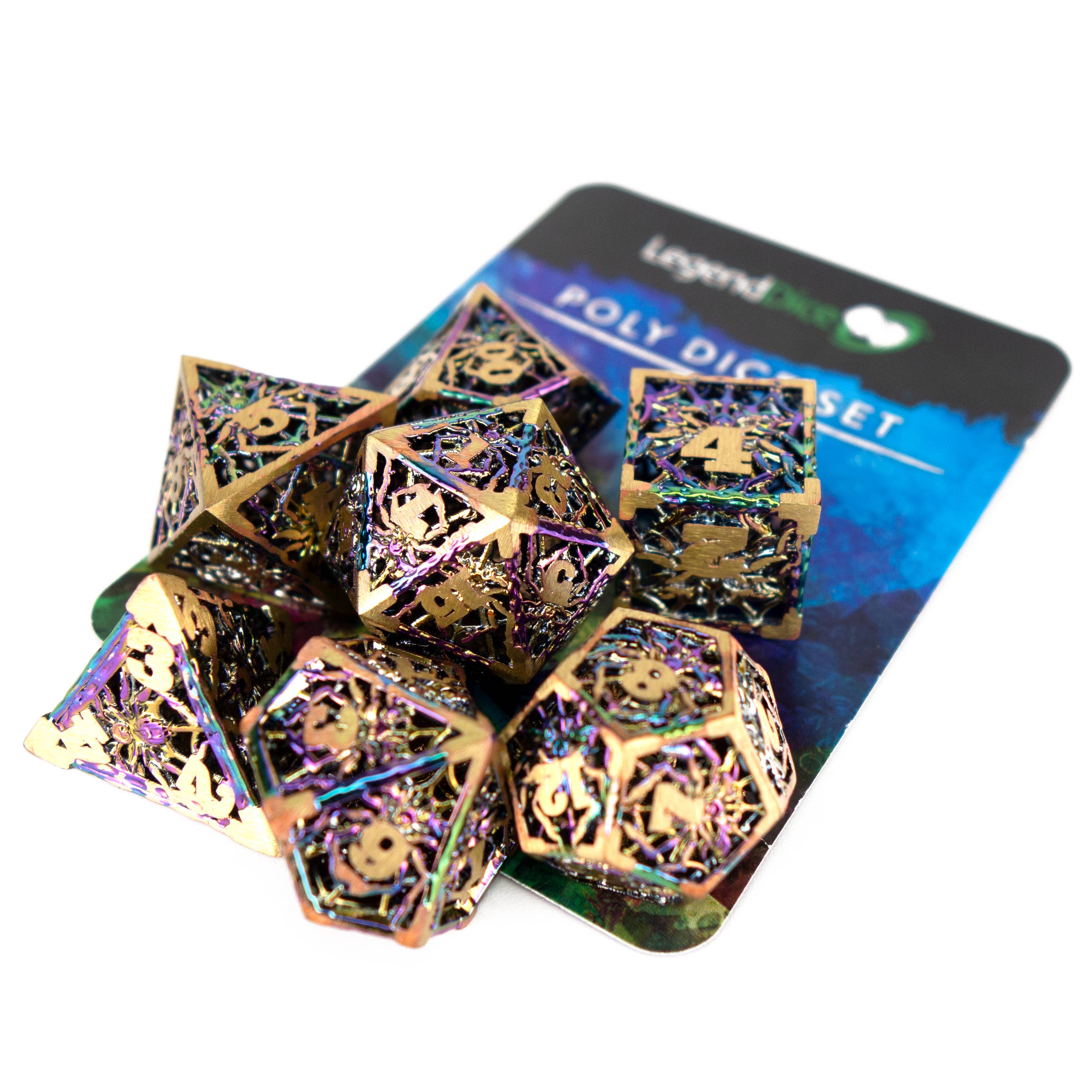 Trade Dice – wholesale Dice – Metal Mystery Display - Random METAL Poly Dice Sets - x54