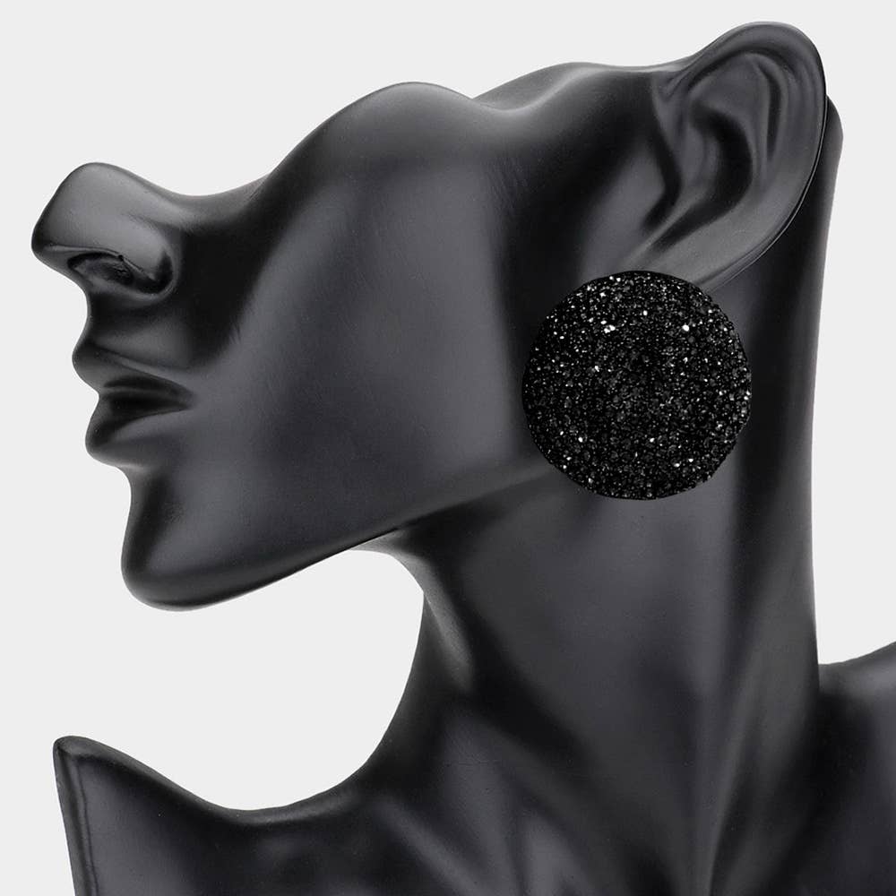 Sensibling Corp. – Großhandel Ohrclip – Strass-Pavé runde Clip-Ohrringe für den Abend4