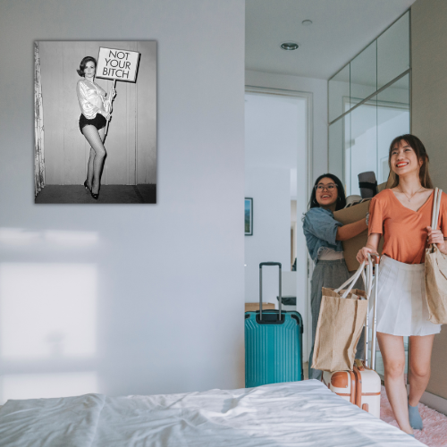 Barbara Decor - Venta al por mayor Pósteres - Póster vintage feminista en blanco y negro de 45x60 cm6