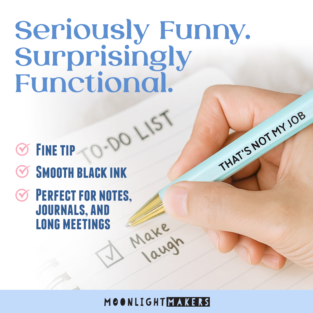 Moonlight Makers - Wholesale Pen - Work Sucks - Funny Pen Set - Office Humor, Gift for Coworker2