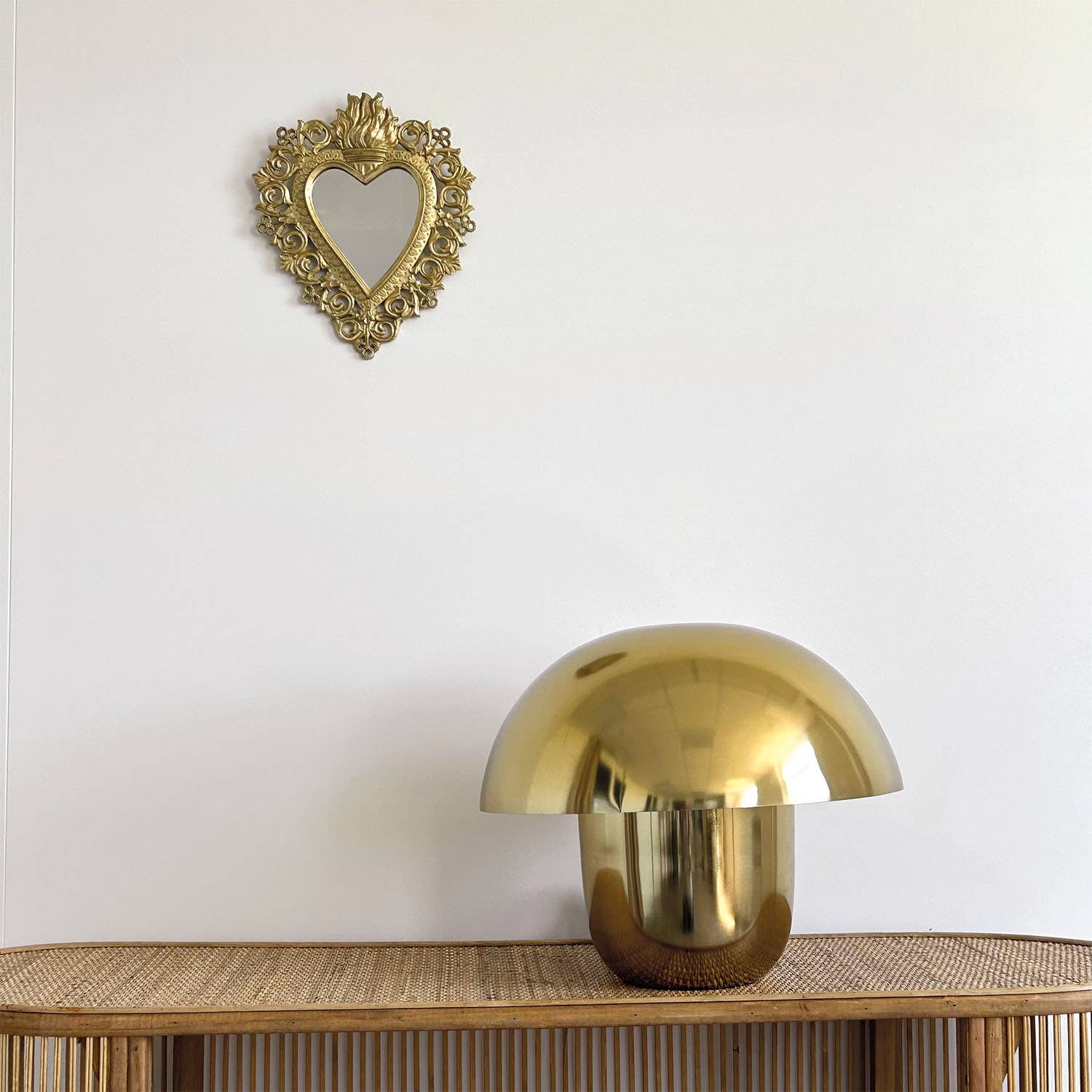 Opjet Paris – Großhandel Akzent-/Schreibtischleuchte – Pilzlampe PM goldfarben D30 H26cm1