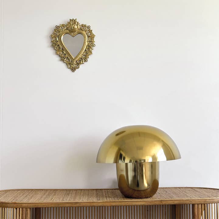 Opjet Paris - Vente Lampes d'appoint/de bureau - Lampe champi pm doré D30 H26cm1