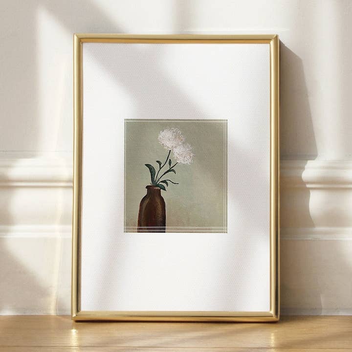 Sunday Flowers No.1 - Original Giclée Print | Small Art Print | Abstract Painting | Floral Art for wholesale by brick and blue studio