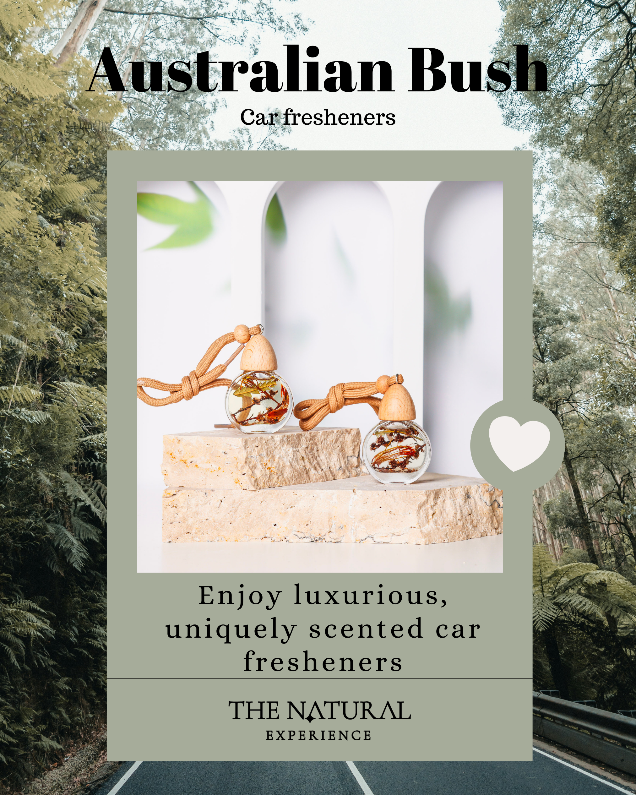 THE NATURAL EXPERIENCE - Wholesale Car Freshener - Unisex - Australian Bush Car Air Freshener with Essential Oils2