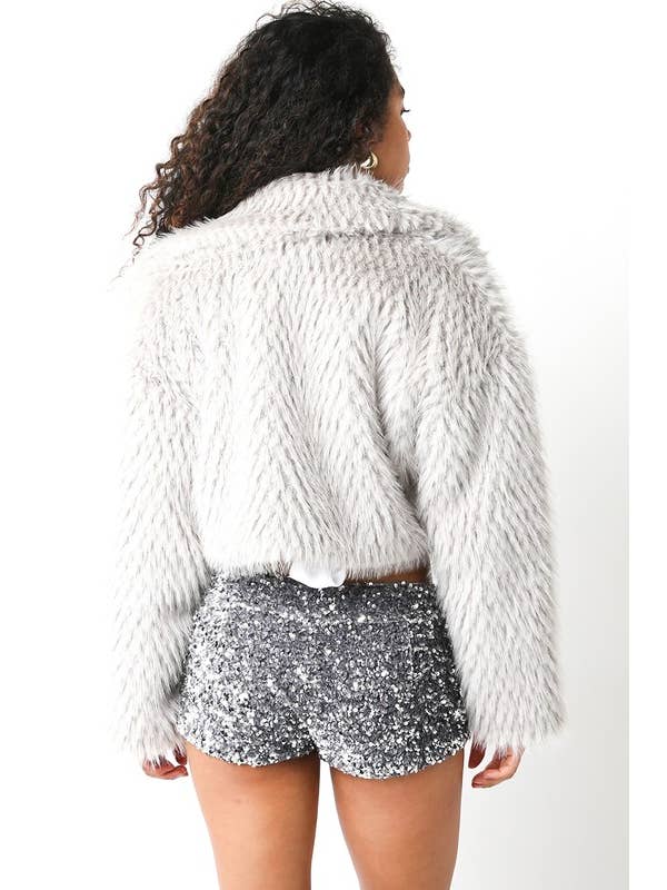 Olivaceous - Wholesale Jacket - Women's - Lexi Faux Fur Crop Jacket6