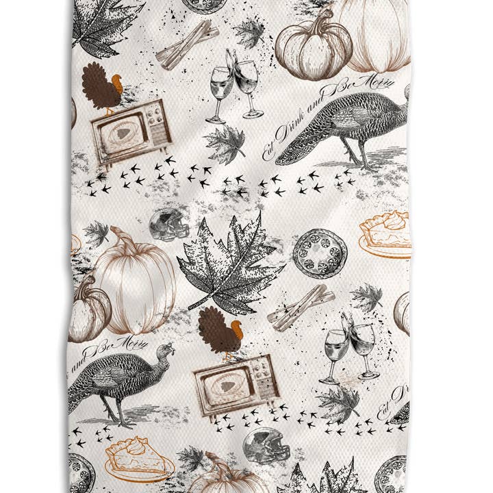 Absorb-Lumen - Wholesale Tea Towel - Turkey Day in KC 18x30 Work-harder Double-Sided Towel