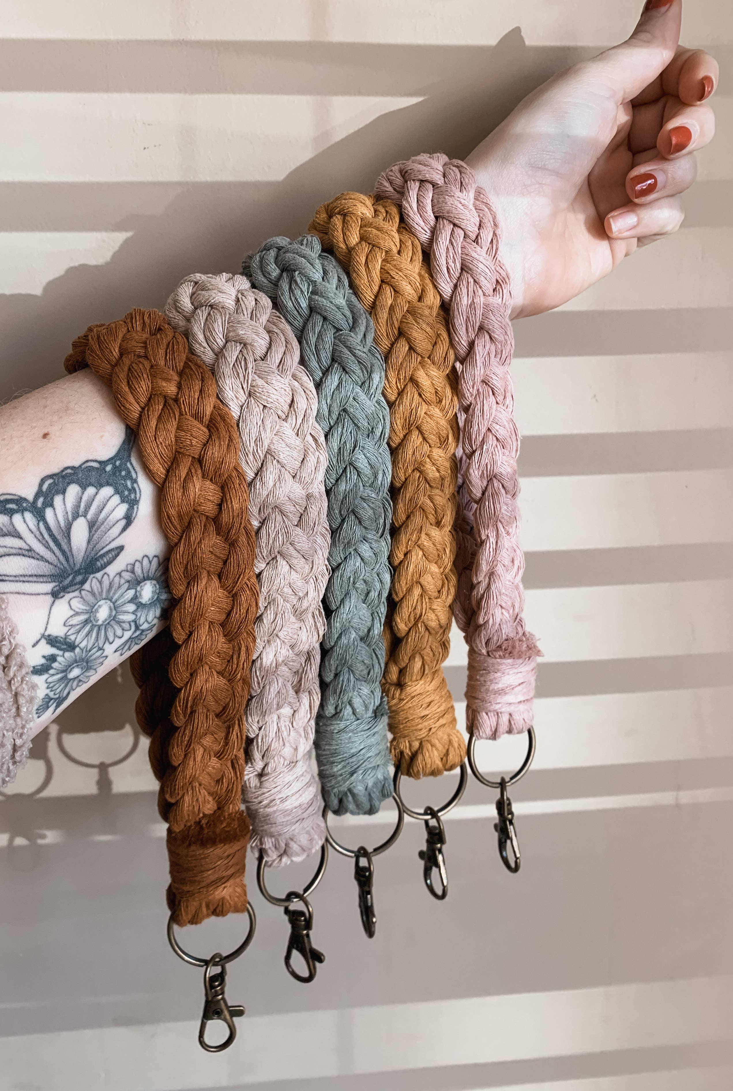 Offhand Fibers - Wholesale Keychain - Women's - Braided Wristlet Keychain - Everyday Accessories, Gifts6