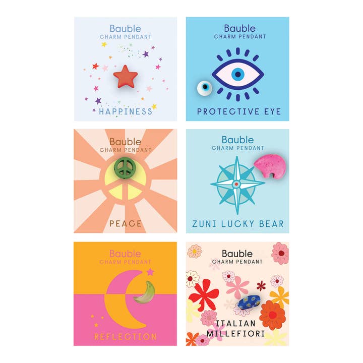 Bauble Charm Pendant Necklace / Bracelet - Assorted Styles for wholesale by TOPS Malibu