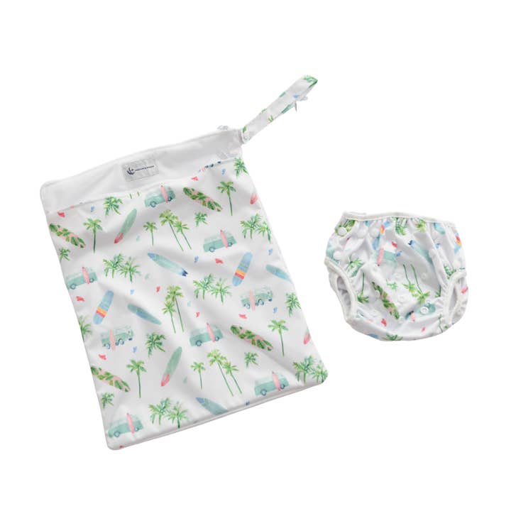 Anchor & Arrow - Wholesale Swim nappy – Baby - Reusable Swim Nappy & Wet Bag (Chasing Waves)2
