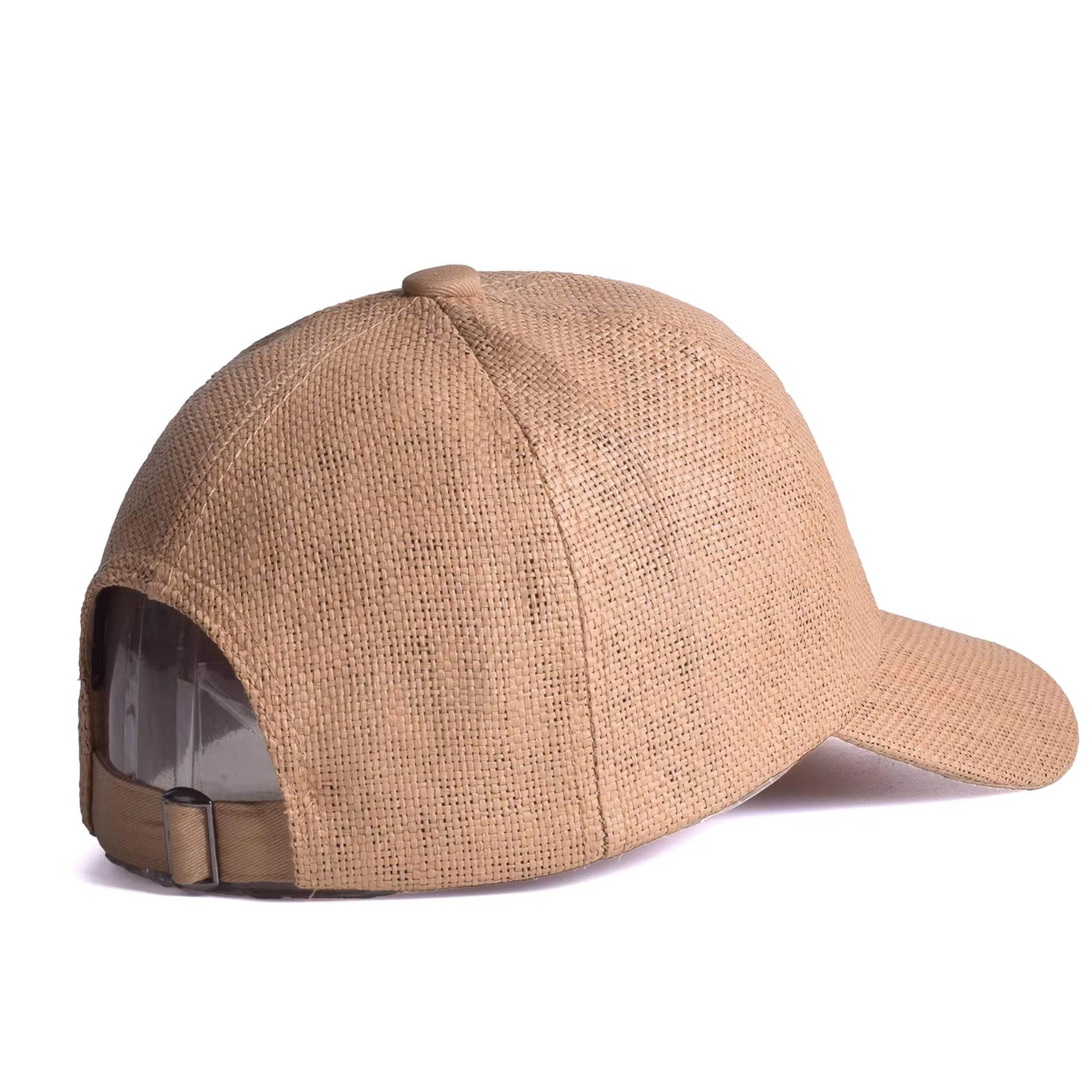 HALLEE - Wholesale Baseball Cap - Unisex - Unisex Summer Straw Baseball Cap - Assorted5