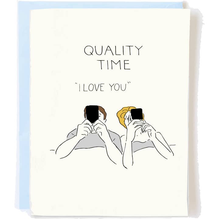 Pop + Paper - Wholesale Love Card - Funny Love Card - Anniversary or Valentine's Quality Time