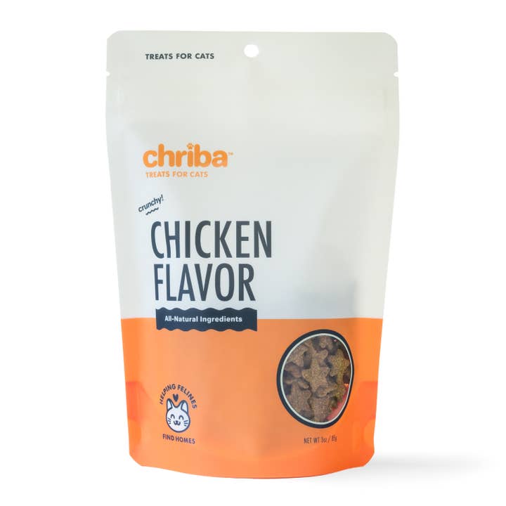 What's Barking - Wholesale Pet Treats - Cat - Chriba Chicken Crunchy Cat Treats, 3oz Case2