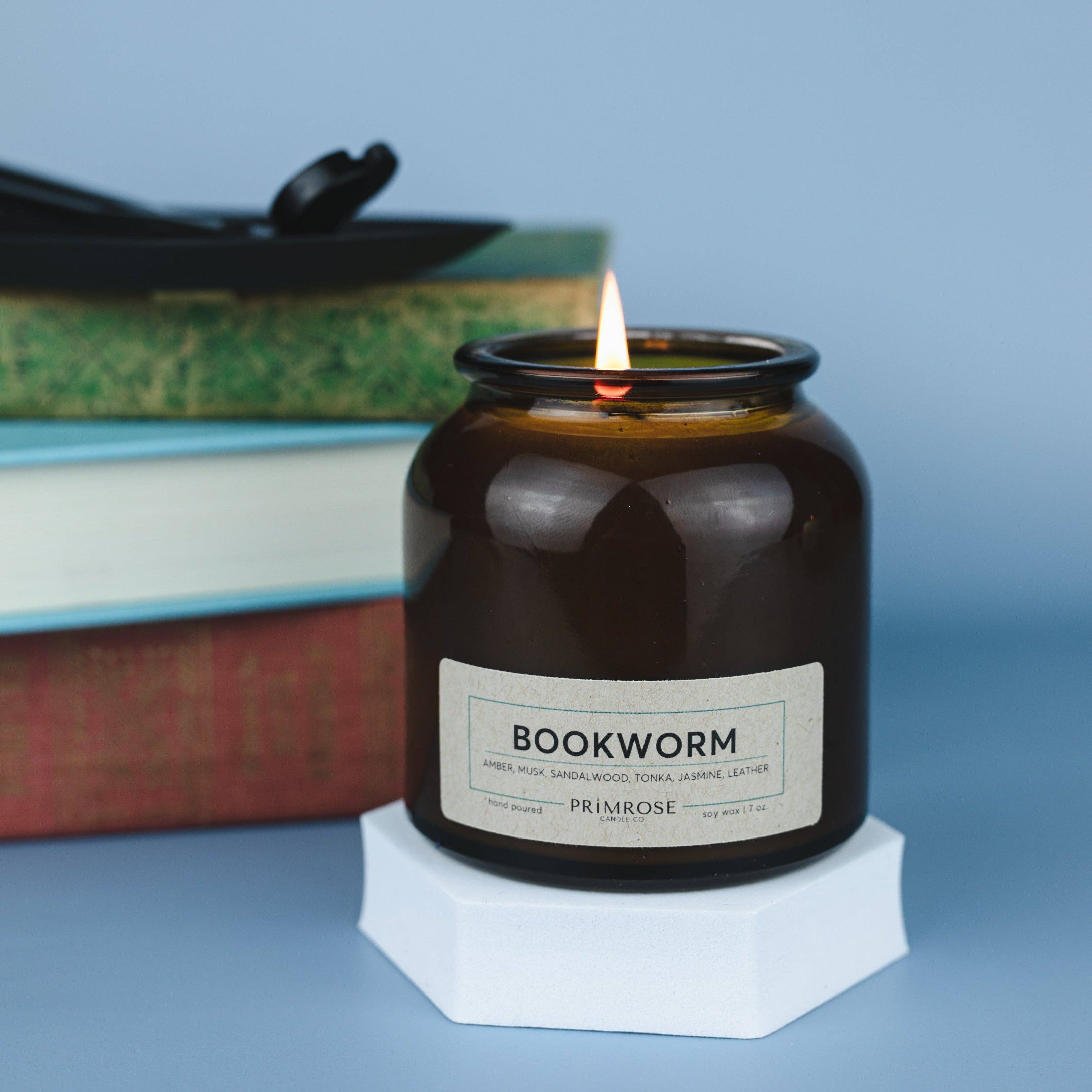 Primrose Candle Company - Wholesale Jar/Filled Candle - BOOKWORM1