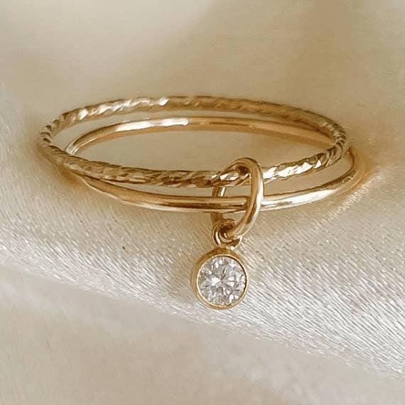 14k guldfyldt charmring for engroshandel hos XO Hanalei