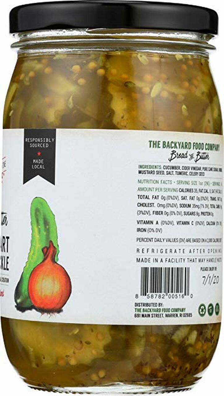 The Backyard Food Company - Wholesale Pickled Vegetables - Bread & Butter Pickle1
