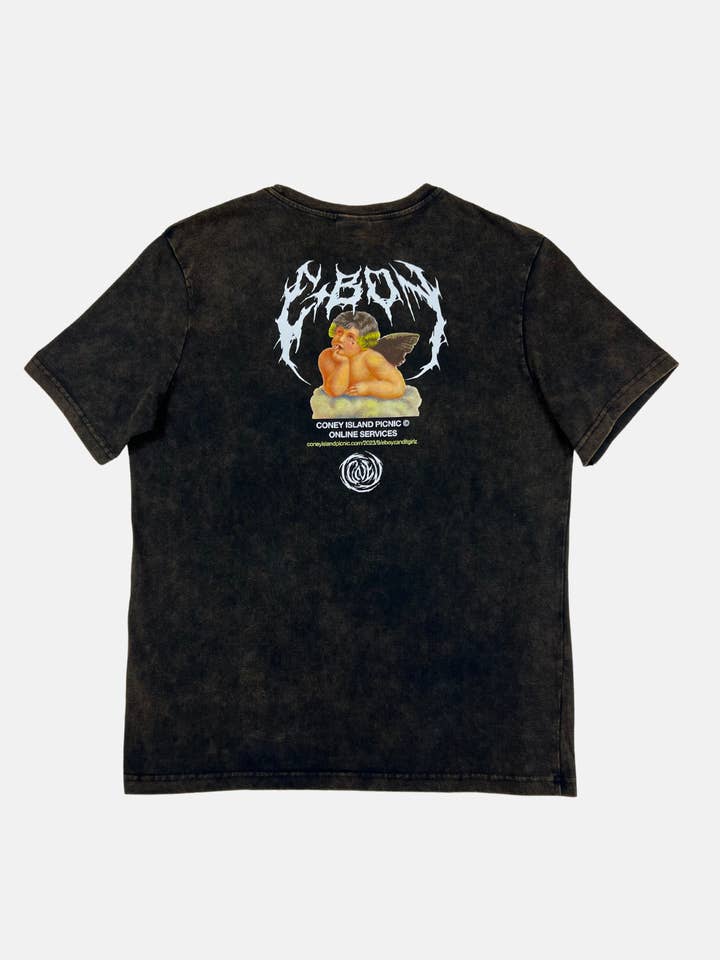 T-shirt grafica a maniche corte E-Boy Core per la vendita all'ingrosso da parte di Coney Island Picnic