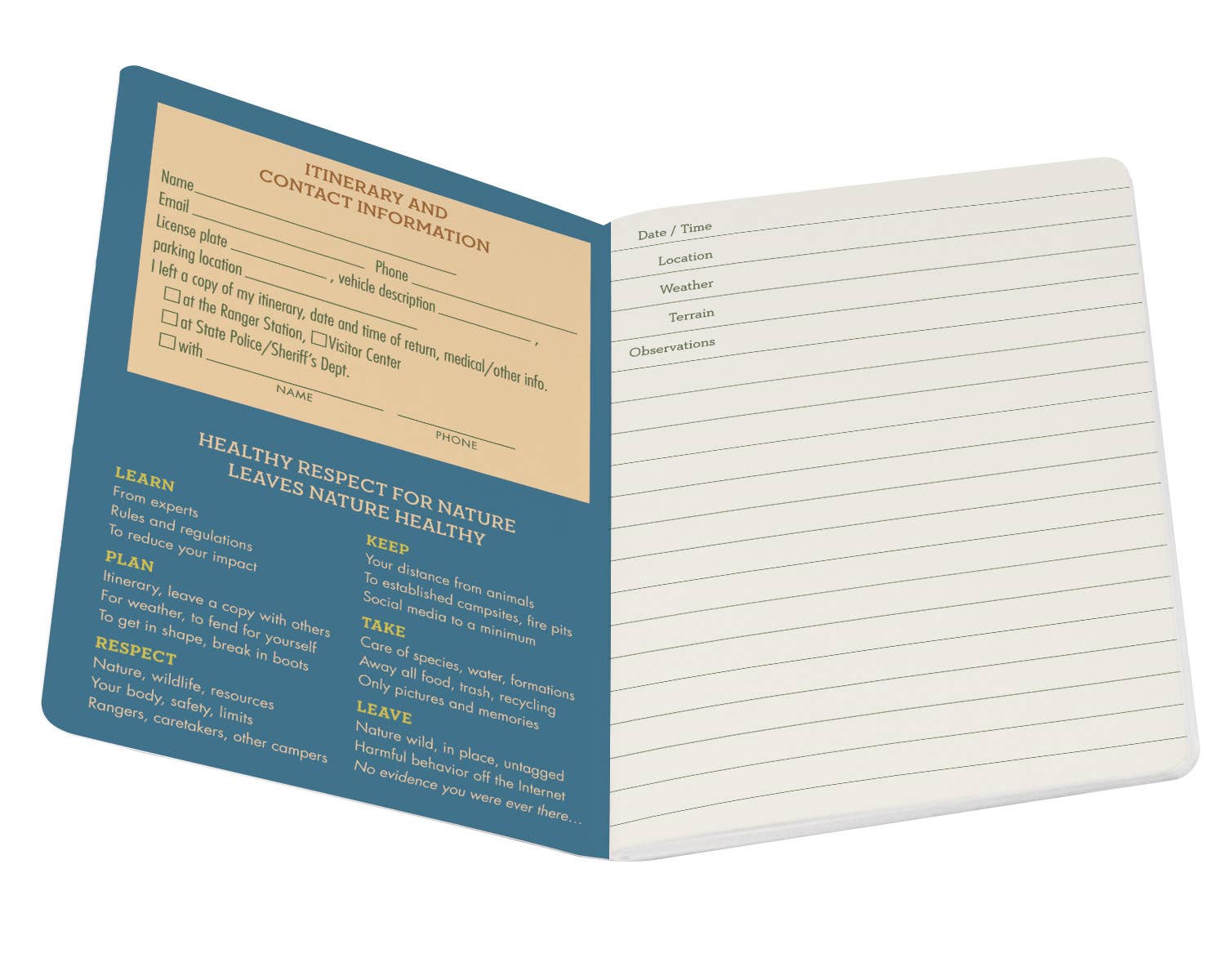 Unemployed Philosophers Guild – Engroshandel Notesbog – Camping Notebook1